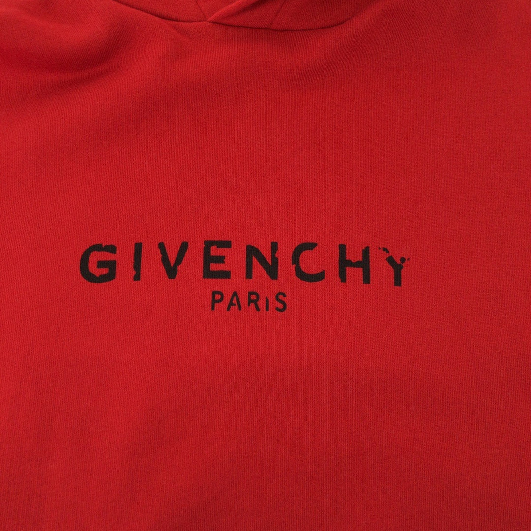 Givenchy Hoodie BM700R30AF cotton Red Vintage logo S