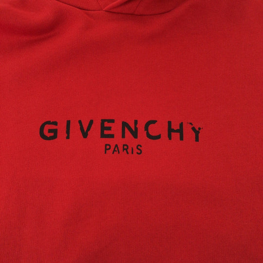 Givenchy Hoodie BM700R30AF cotton Red Vintage logo S