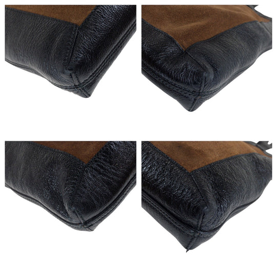 GUCCI Tote Bag 519335 Suede Brown Interlocking
