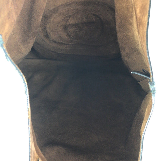 GUCCI Tote Bag 519335 Suede Brown Interlocking