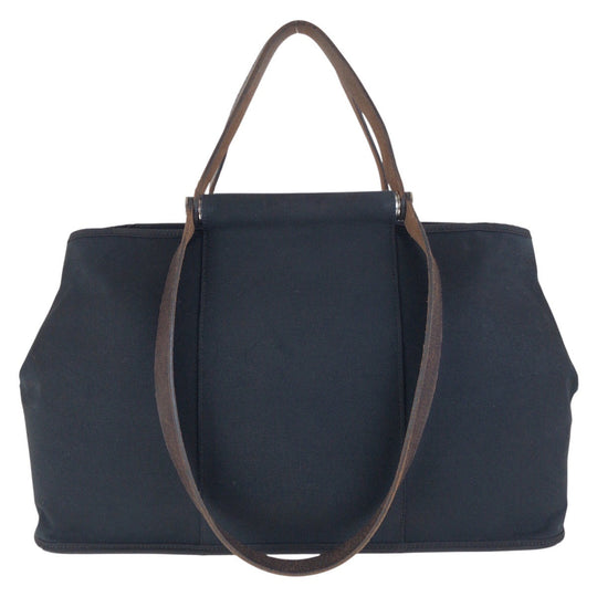 HERMES Tote Bag canvas black Kavac Elan PM