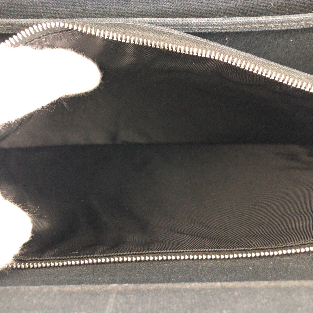 HERMES Tote Bag canvas black Kavac Elan PM