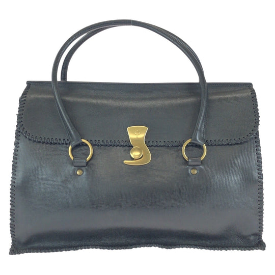 GUCCI Business bag 106232 leather Black GoldMetal Business bag Briefcase Unisex Women Used Authentic