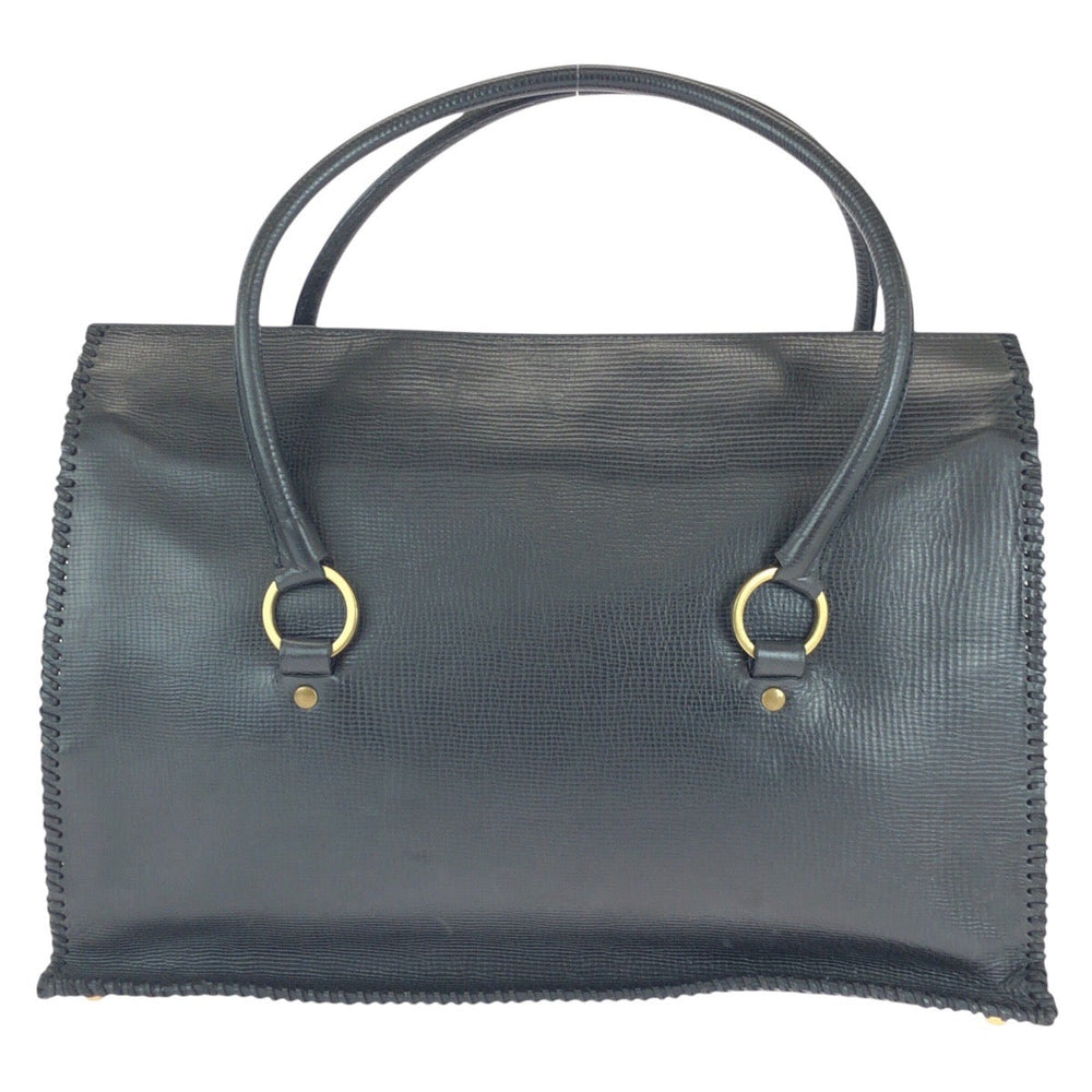 GUCCI Business bag 106232 leather Black GoldMetal Business bag Briefcase Unisex Women Used Authentic