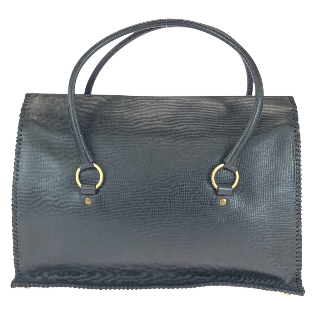 GUCCI Business bag 106232 leather Black GoldMetal Business bag Briefcase Unisex Women Used Authentic