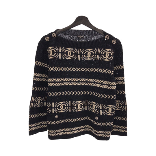 CHANEL knit P63046K48844 paper black 2020 36