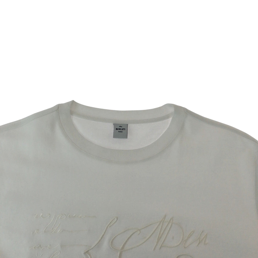 Berluti Short sleeve T-shirt R27JRS135JAEK cotton white S