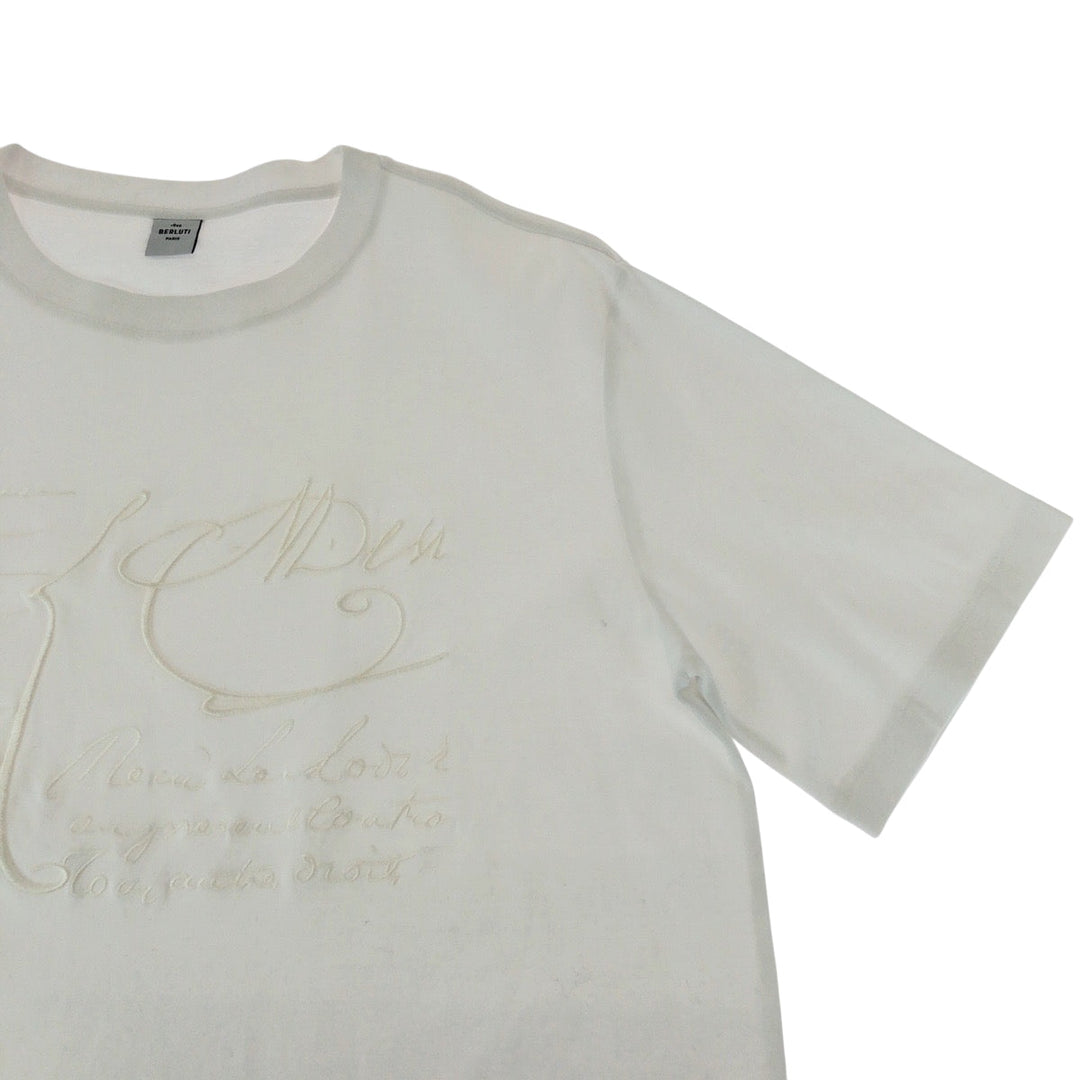 Berluti Short sleeve T-shirt R27JRS135JAEK cotton white S