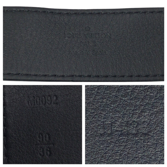 LOUIS VUITTON belt M0092 leather Brown Sainteur Pont Neuf