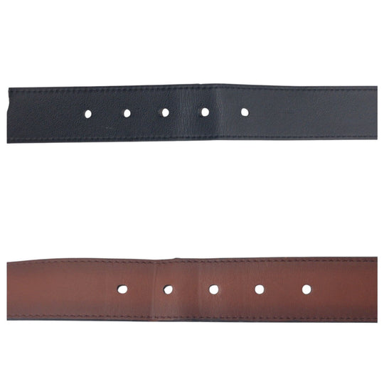 LOUIS VUITTON belt M0092 leather Brown Sainteur Pont Neuf