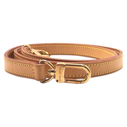 LOUIS VUITTON Shoulder strap leather Brown