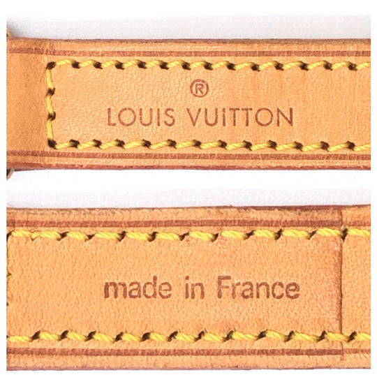 LOUIS VUITTON Shoulder strap leather Brown