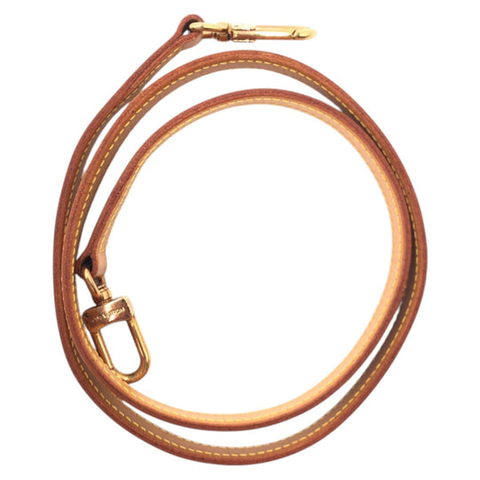 LOUIS VUITTON Shoulder strap leather Brown