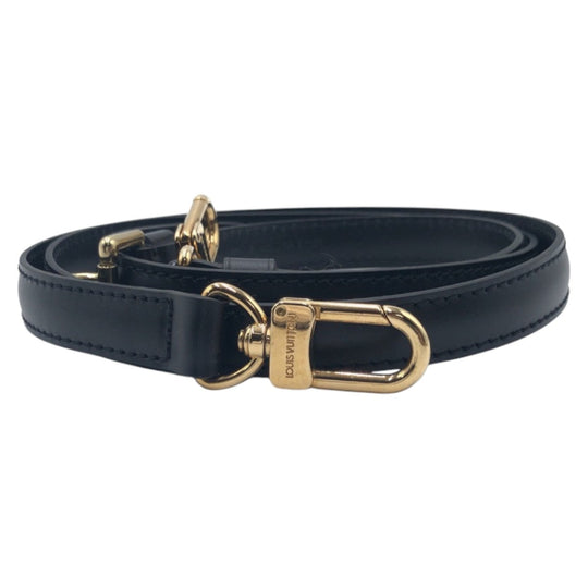 LOUIS VUITTON Shoulder strap leather black