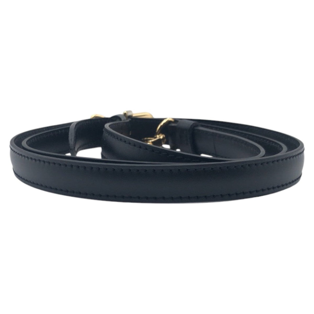 LOUIS VUITTON Shoulder strap leather black