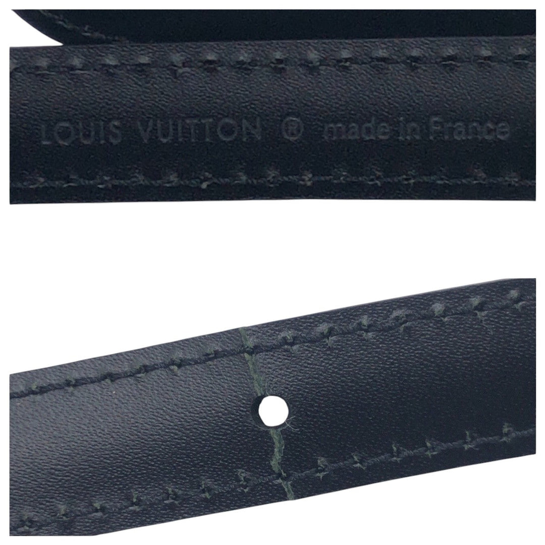 LOUIS VUITTON Shoulder strap leather black