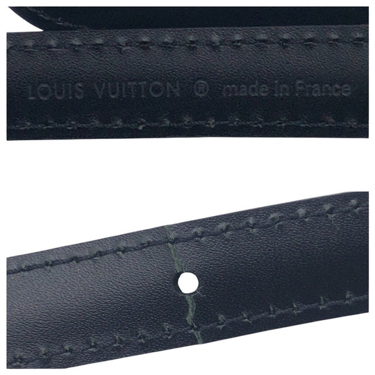 LOUIS VUITTON Shoulder strap leather black