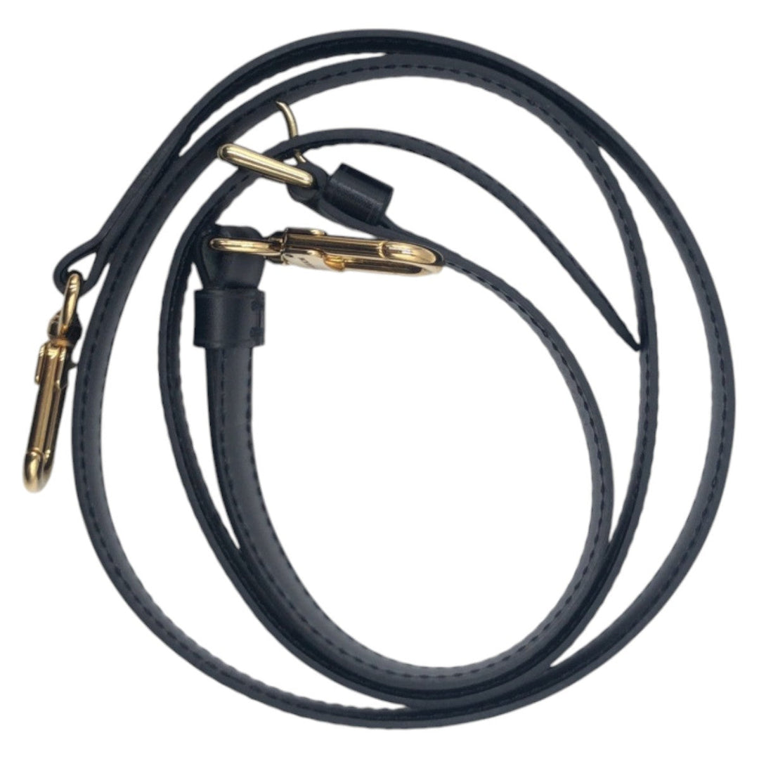 LOUIS VUITTON Shoulder strap leather black