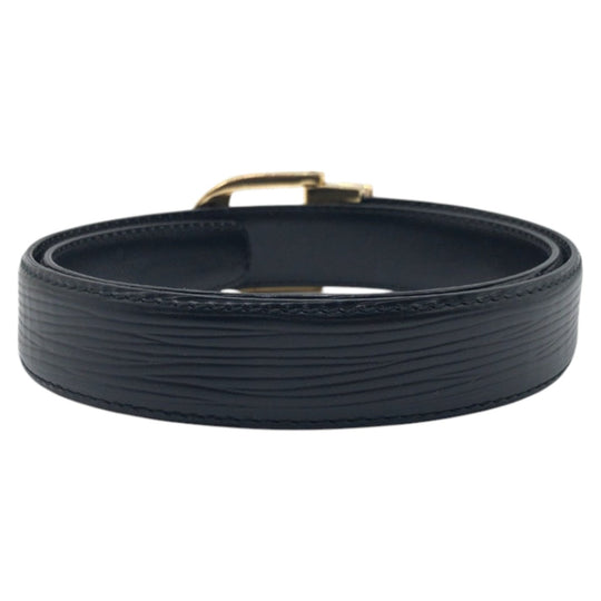 LOUIS VUITTON belt Epi Leather black Epi Saintur