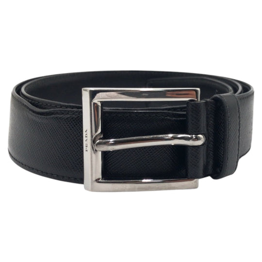 PRADA belt 2C 4099 leather black 32|80
