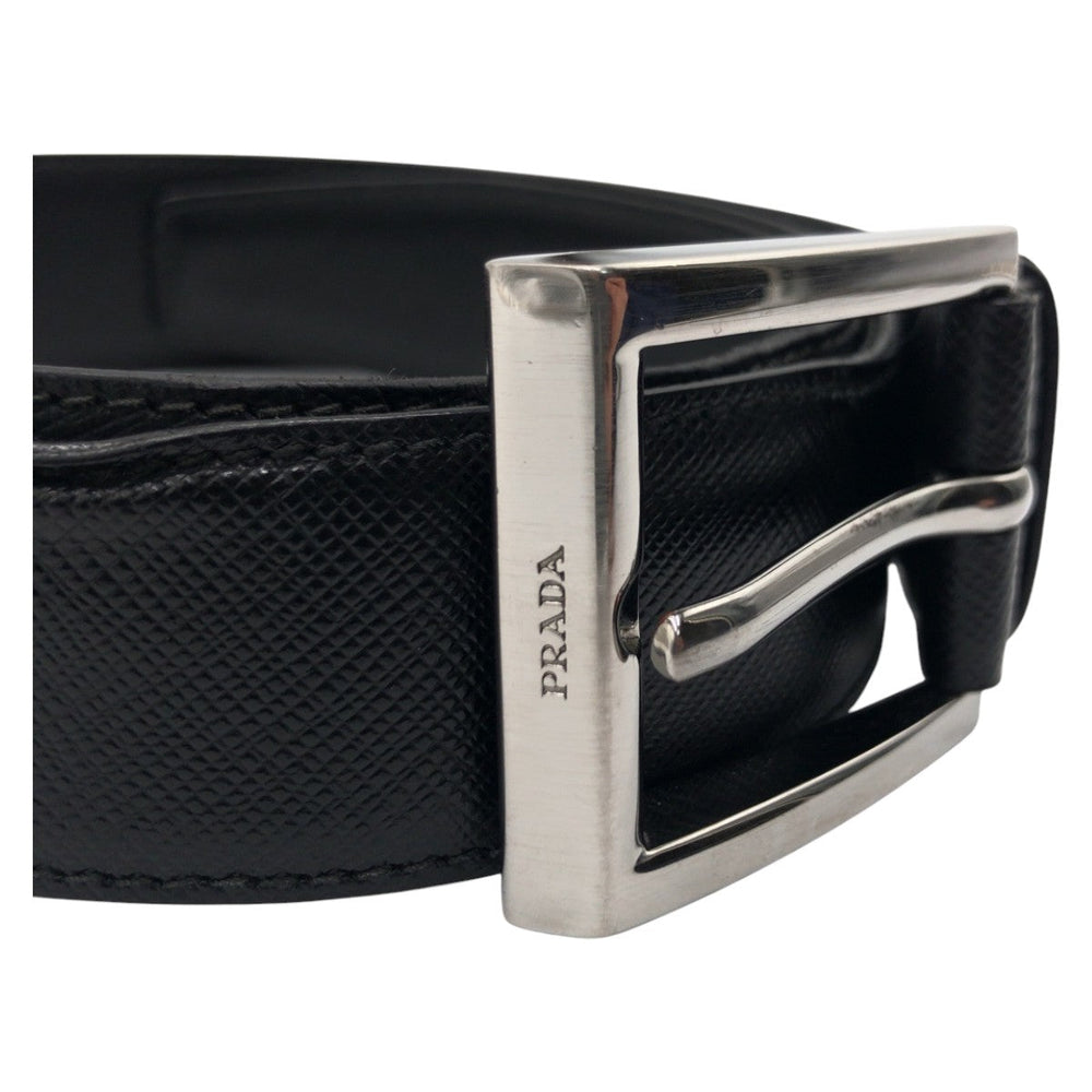 PRADA belt 2C 4099 leather black 32|80