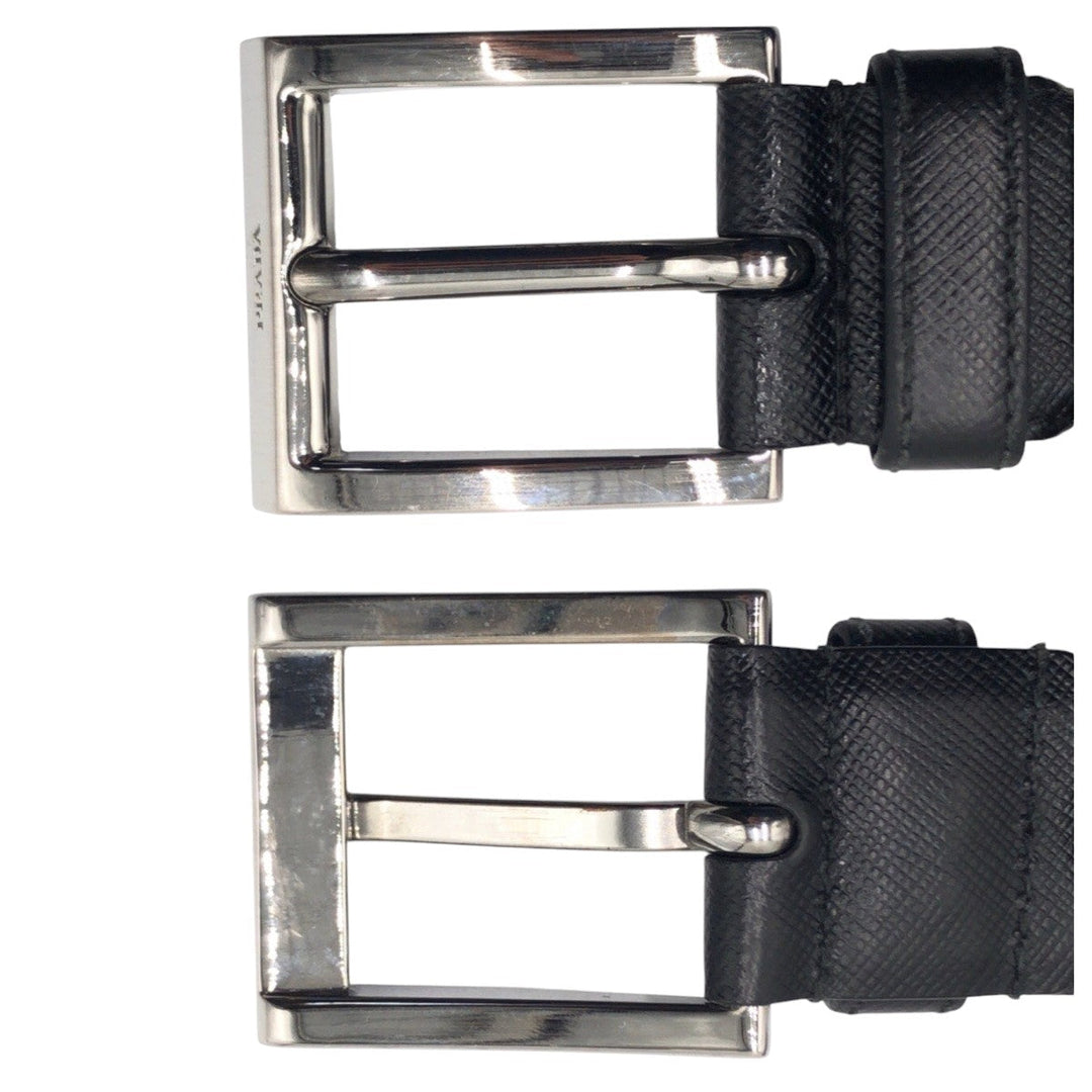 PRADA belt 2C 4099 leather black 32|80