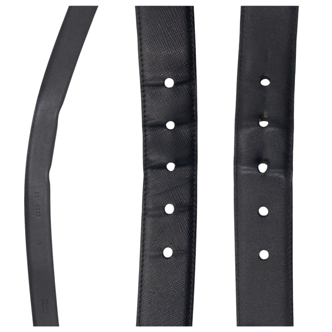 PRADA belt 2C 4099 leather black 32|80