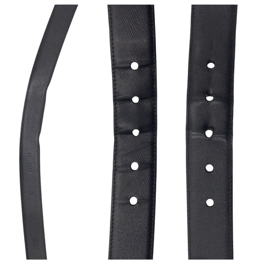 PRADA belt 2C 4099 leather black 32|80