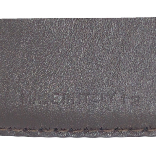 Dunhill belt leather black black gold