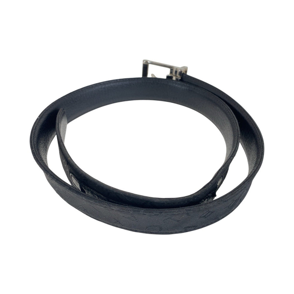 BVLGARI belt canvas black Logo mania