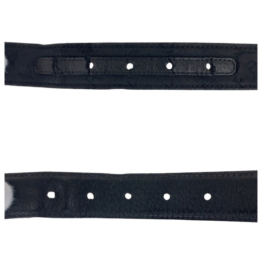 BVLGARI belt canvas black Logo mania