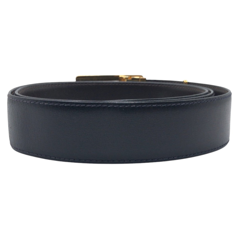 CELINE belt leather black Hose carriage