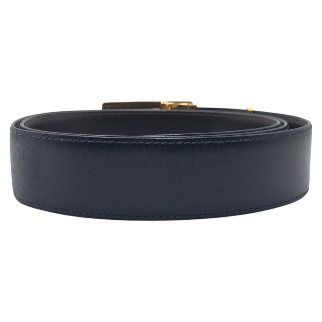 CELINE belt leather black Hose carriage
