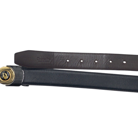 Christian Dior belt D9285 leather black