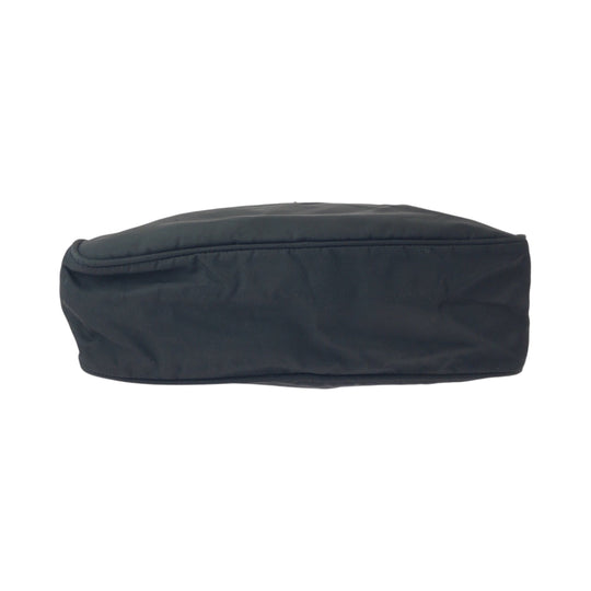 PRADA Shoulder Bag Nylon Black SilverMetal Test Triangle With logo