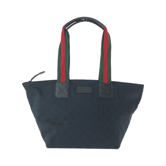 GUCCI Tote Bag 131230 GG canvas black Sherry line