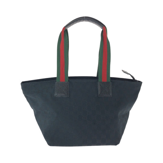 GUCCI Tote Bag 131230 GG canvas black Sherry line