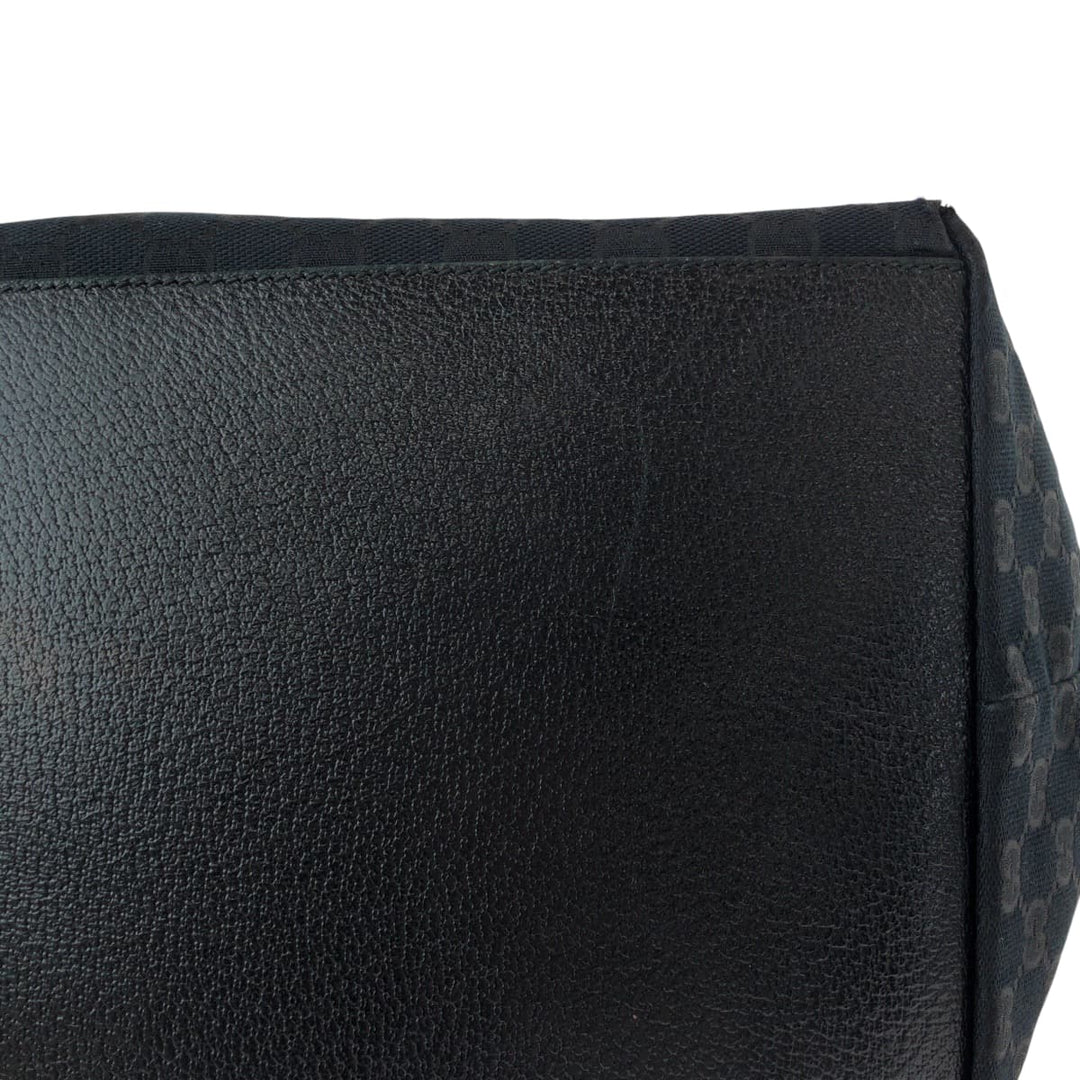 GUCCI Tote Bag 131230 GG canvas black Sherry line