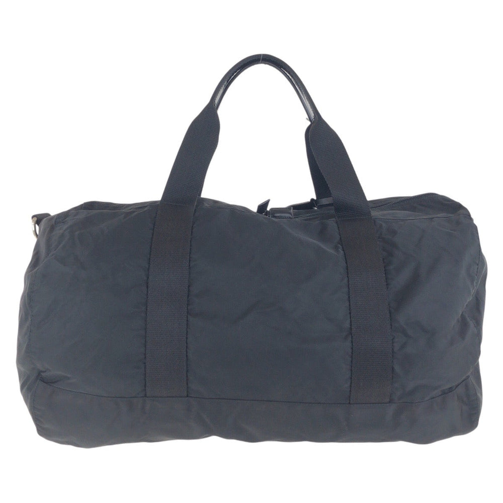 PRADA Boston Duffel bag Nylon black Test Triangle With logo