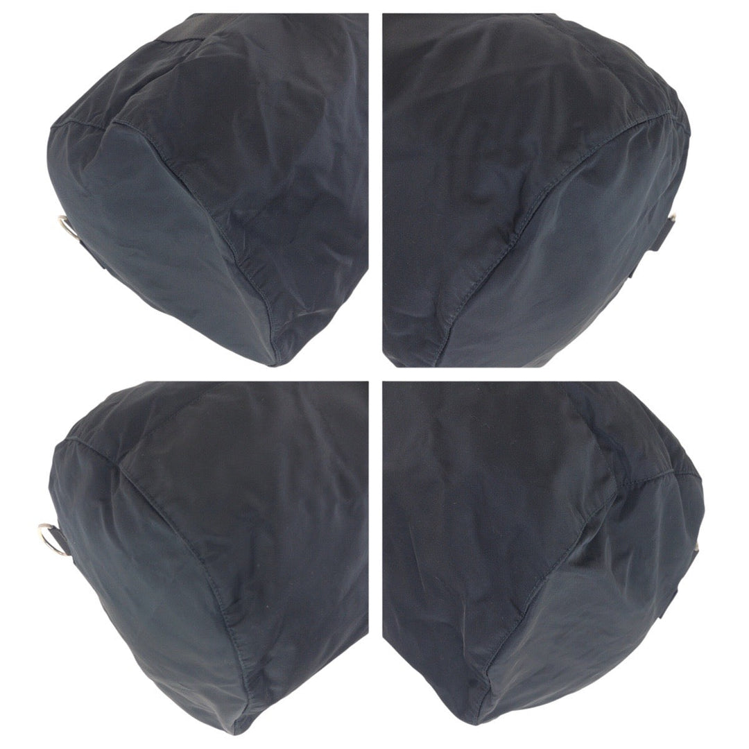 PRADA Boston Duffel bag Nylon black Test Triangle With logo