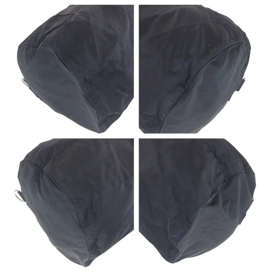 PRADA Boston Duffel bag Nylon black Test Triangle With logo