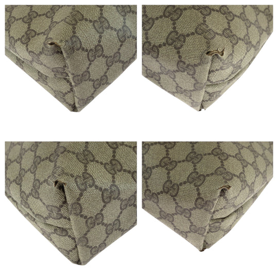 GUCCI Tote Bag 39 02 003 GG Supreme Canvas beige Old Gucci Shelly Line