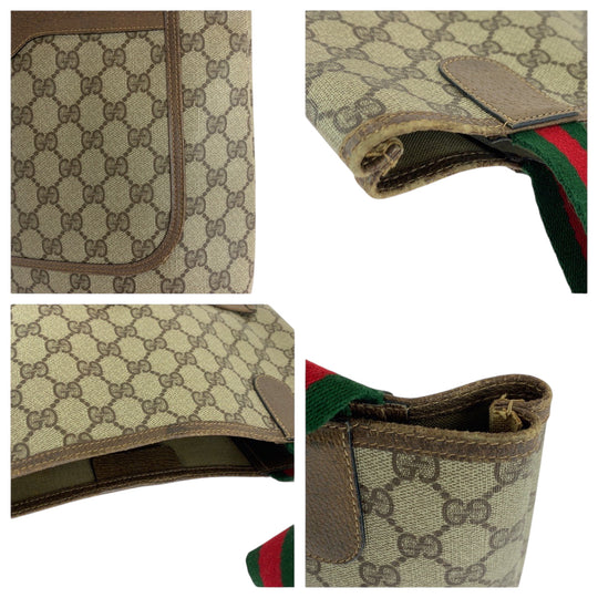 GUCCI Tote Bag 39 02 003 GG Supreme Canvas beige Old Gucci Shelly Line
