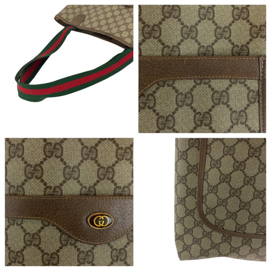 GUCCI Tote Bag 39 02 003 GG Supreme Canvas beige Old Gucci Shelly Line
