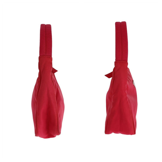 PRADA Handbag Nylon pink Handbag accessory pouch Test Triangle With logo Women Used Authentic