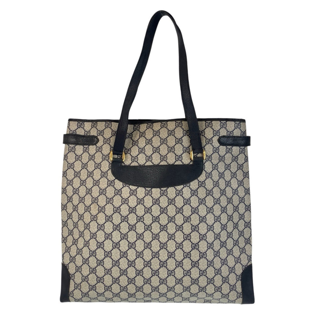 GUCCI Tote Bag 39 02 061 GG Supreme Canvas gray Old Gucci