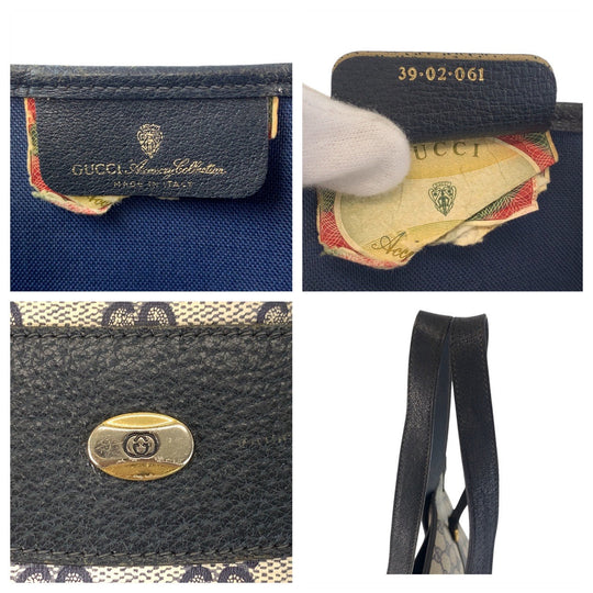 GUCCI Tote Bag 39 02 061 GG Supreme Canvas gray Old Gucci