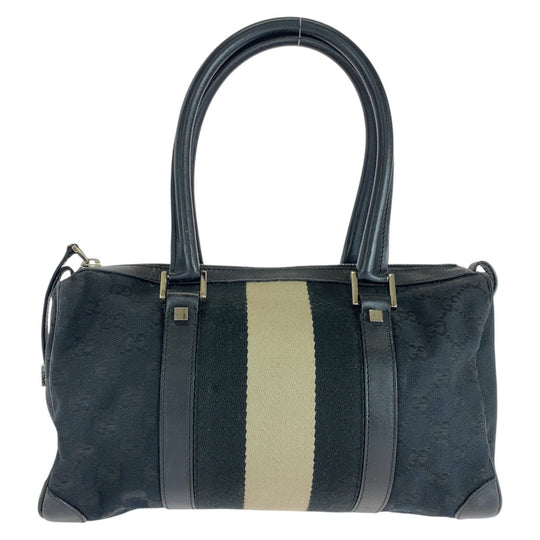 GUCCI Handbag 000 0851 GG canvas black Sherry line