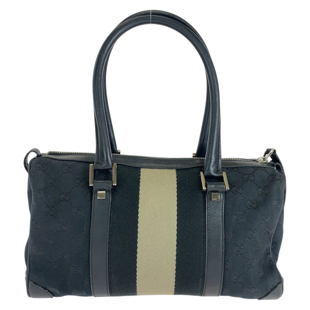GUCCI Handbag 000 0851 GG canvas black Sherry line
