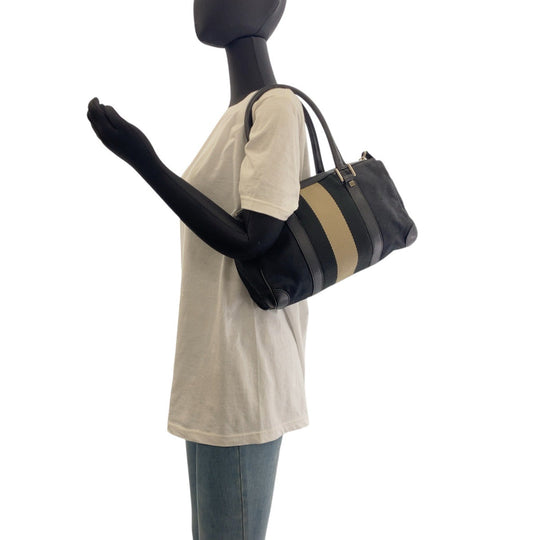 GUCCI Handbag 000 0851 GG canvas black Sherry line
